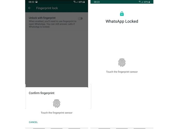 Cara mengaktifkan fitur fingerprint WhatsApp