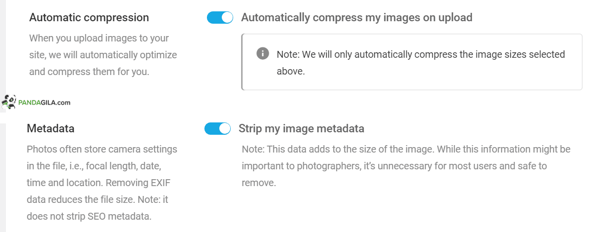 Automatic Compression Metadata